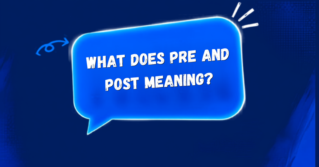 Pre and Post Mean